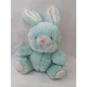 Shilla Green Rabbit Plush 8 Inch 1990 Stuffed Animal Toy